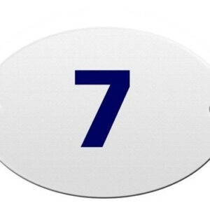 Numero Residencial 7 - Oval