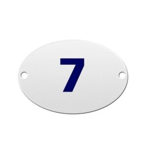 Numero Residencial 7 - Oval