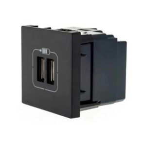 Módulo 2 Tomada Usb Preto - 615089pt Pial Plus+