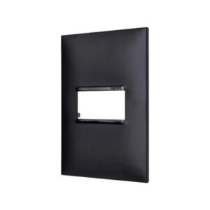 Placa 4x2 1 Posto Horizontal Preta - 618501pt Pial Plus+