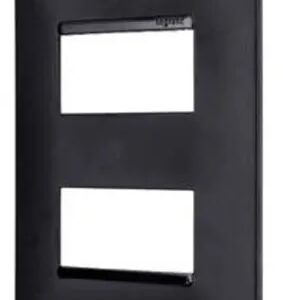 Placa 4x2 2 Postos Separados Preta - 618506pt Pial Plus+