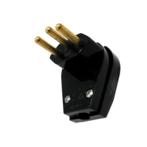 Plug Macho 90° Com Prensa Cabo 2p+t 20a Preto 2056 - Perlex