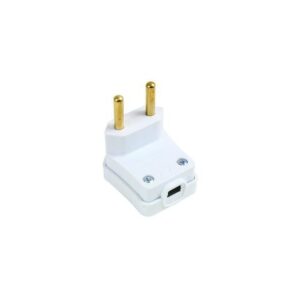 Plug Macho 90° Com Prensa Cabo 20a Branco 2058 - Perlex