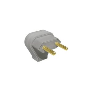 Plug Triangulo 10A Cinza 2044 Midi - Perlex