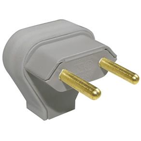 Plug Triangulo 10A Cinza 2044 Midi - Perlex