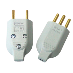 Plug Triangulo 10A Cinza V102 Longitudinal - Voltim