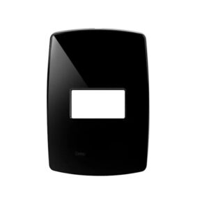 Placa 4x2 1 Posto Radial Perola Negra