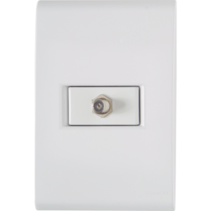 Conjunto 4x2 Tomada Tv Coaxial - Tramontina Lux