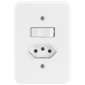 Conjunto 4x2 Interru Simples + Tomada 10a 2381/11 - Pumalux