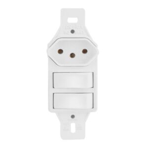 2 Interruptor Paralelo + Tomada 10a/20a 2282/15 - Pumalux