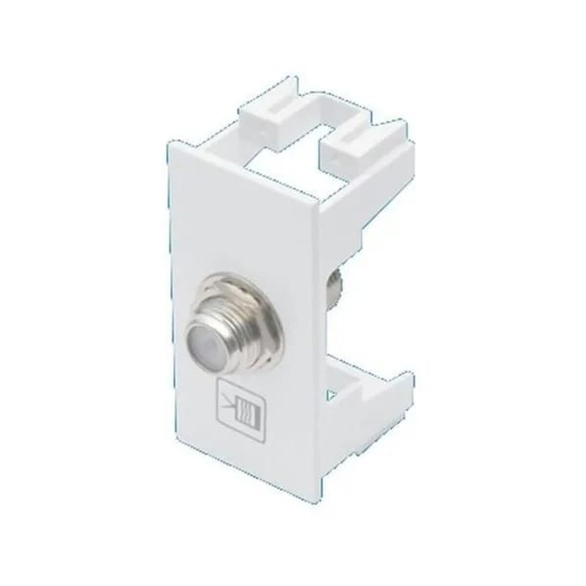 Módulo Tomada Tv Coaxial Branco - 2066 Fame Habitat