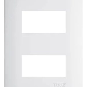 Placa 4x2 2 Postos Separados Com Suporte Branca - 3636 Fame