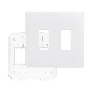 Placa 4x4 1-1 Posto Vertical Com Suporte Branca - 3640 Fame