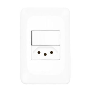 Conjunto 4x2 Interruptor Paralelo + Tomada 10a Lgx203 Pop