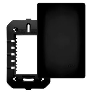 Placa 4x2 Com Suporte Cega 4068 - Habitat Black