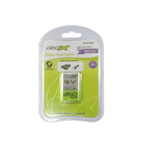 Pilha Recarregavel 9V Com 1 250mAh/280mAh
