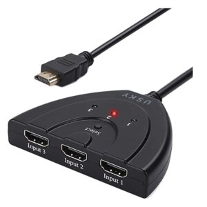 Seletor HDMI 3x1 1080P V 1.4