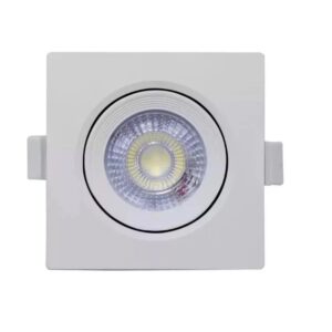 Spot de LED Embutir Quadrado 3W Amarelo - Foxlux