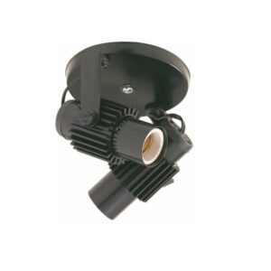 Spot Aletado 2 Preto Pvc