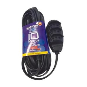 Extensão Naticon PP 3x0,75mm 10Mts Branca - Fernik