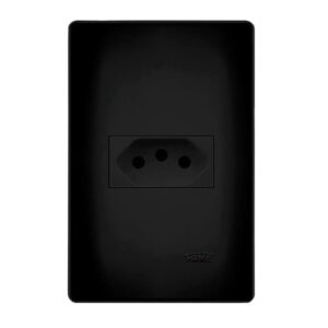 Conjunto 4x2 Tomada 20A 4054 - Habitat Black