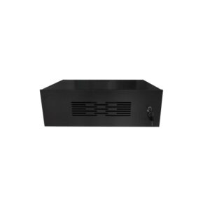Rack Parede 19 3Ux350mm Economic C/Porta Perfurada Preto