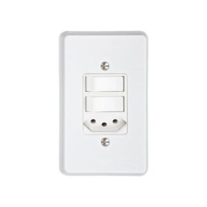 Conjunto 4x2 2 Simples + Tomada 10a 1801.122 - Radial