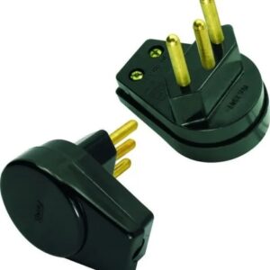 Plug Macho 90° Prensa Cabo 2p+t 20a Preto 1501.112 - Radial
