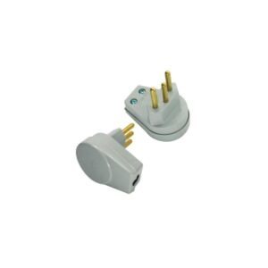 Plug Macho 90° Prensa Cabo 2p+t 10a Cinza 1501.111 - Radial