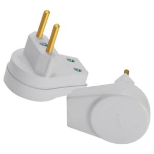 Plug Macho 90° Com Prensa Cabo 10a Cinza 1801.049n - Radial