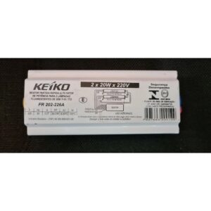 Reator Eletronio Partida Rapida 2x20W 220V - Keiko