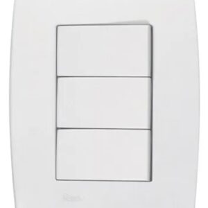 Conjunto 4x2 3 Interruptor Simples - Radial Pollar