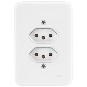 Conjunto 4x2 2 Tomadas 10a - Radial Pollar