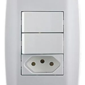 Conjunto 4x2 2 Int Paralelo + Tomada 20a - Radial Pollar