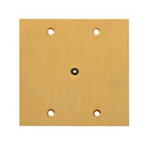 Placa De Piso 4x4 Latão Com Furo - Stamplac