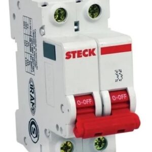 Disjuntor Bipolar De 80a Curva C - Sdd62c80 Steck