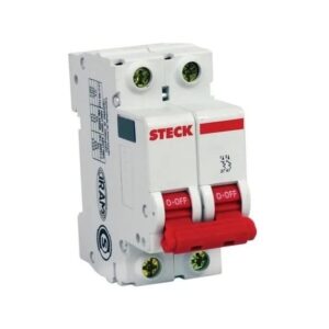 Disjuntor Bipolar De 63a Curva C 3kA - Sdd62c63 Steck