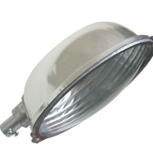 Luminaria Oval Aluminio Com Vidro - Real Vida