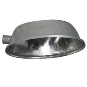 Luminaria Aluminio Oval Sem Vidro - Real Vida