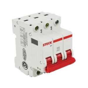 Disjuntor Tripolar De 4a Curva C 3kA - Sdd63c04 Steck