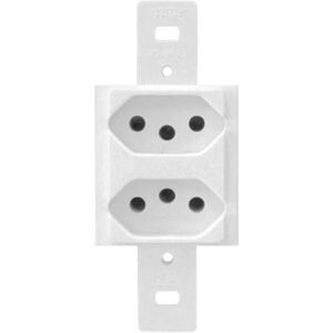 Conjunto Sem Placa 2 Tomadas 20A Distanciadas 1338 - Fame