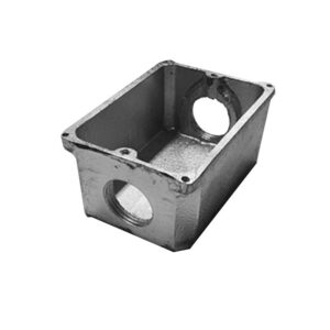 Caixa De Passagem De Piso 4x2 2 Furos 3/4 Baixa - Stamplac