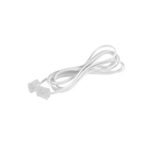 Cabo Liso Com 2 Plugs Americano Branco