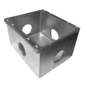 Caixa De Passagem De Piso 4x4 4 Furos 3/4 Baixa - Stamplac