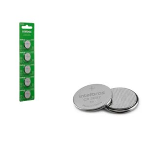 Bateria de Litio 3V CR2032 Com 5 Peças Intelbras
