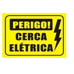 Placa de Advertencia Cerca Eletrica Qualyhastes