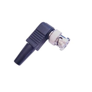 Plug BNC Com Capa de Borracha 90° Parafuso Nova Era