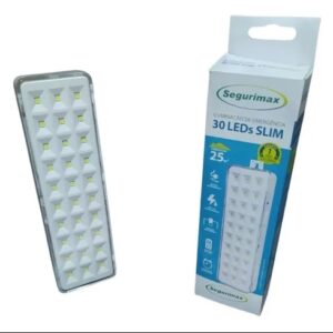 Luminária De Emergência 30 Leds Slim Litio - Segurimax