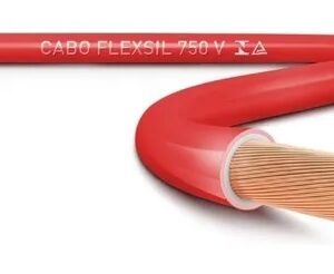 Cabo Flexível 4mm Vermelho Sil - 1 Metro