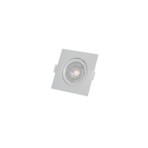 Spot De Led Embutir Quadrado 3w Branco Alum Movel Branco